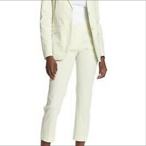 Theory mint cream tailor trouser linen pants